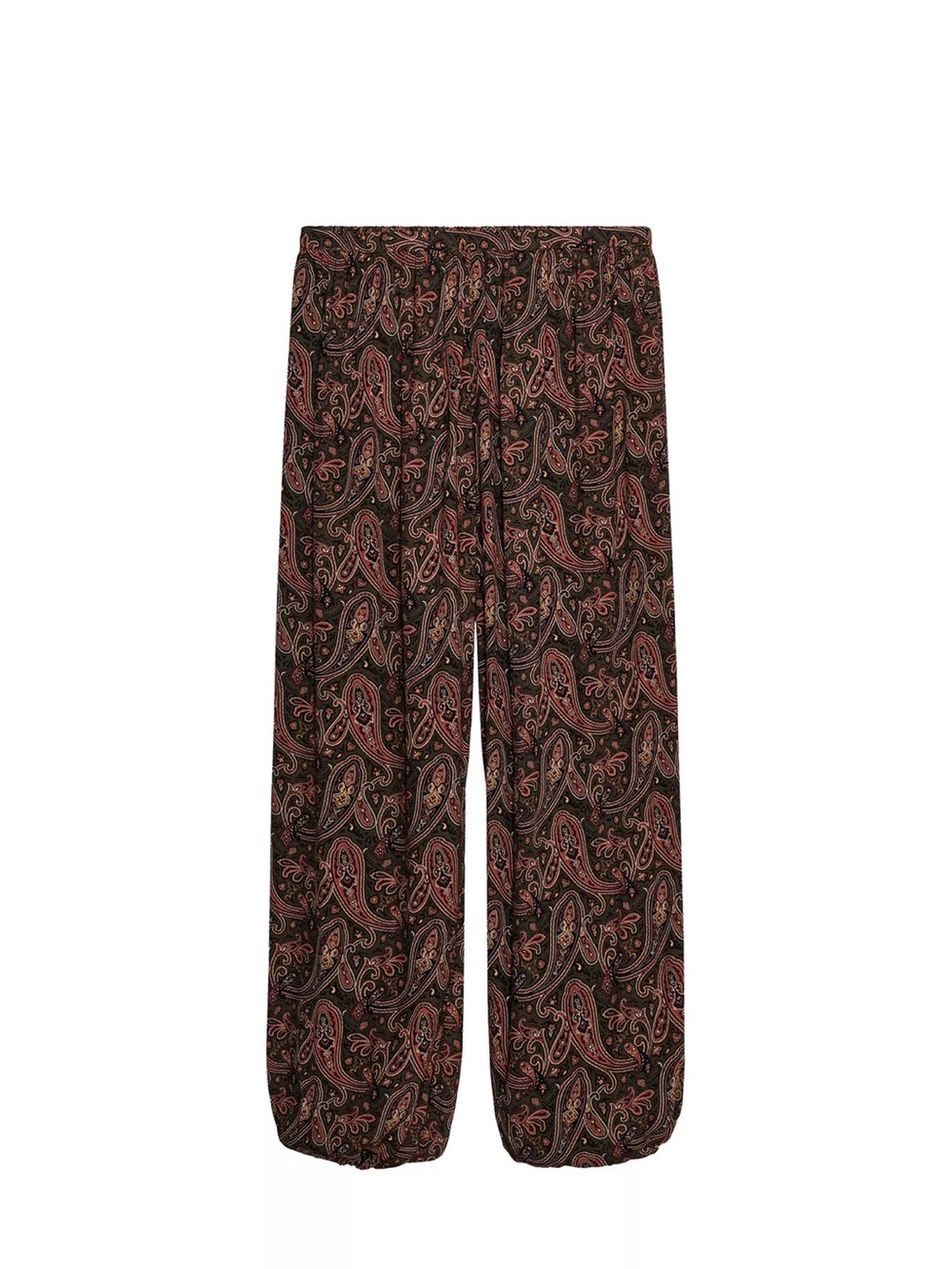 New Zara Paisley Print Bollon Pants Size XS